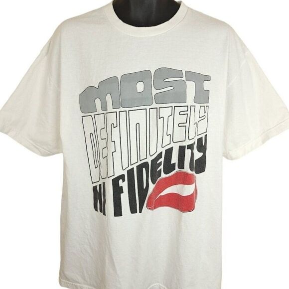 Most Definitely Hi Fidelity T Shirt Vintage Y2K Art Tee Streetwear Mens Size XL - Picture 1 of 5